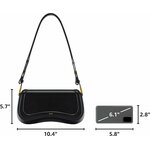 JW PEI Womens Joy Shoulder Bag (Black, Small) 3