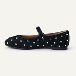 Amazon Essentials Womens Square-Toe Mary Jane Ballet Flat with Adjustable Metal Buckle Strap, Non-Slip Low Heel, Cushioned 4