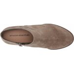 Amazon Essentials Womens Low Heel Ankle Boots with Side Zipper, Stacked Block Heel 9.5 Taupe 8