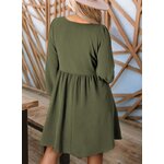 Dokotoo Fall Dresses for Women 2026 Casual Long Sleeve Mini Dress Medium Green 2