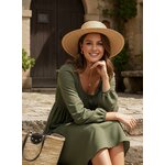Dokotoo Fall Dresses for Women 2026 Casual Long Sleeve Mini Dress Medium Green 6