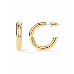 PAVOI Chunky Gold Hoop Earrings for Women, Lightweight 14K Gold Plated 14K Gold Plated 30 MM Yellow Gold
