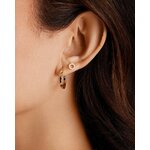 PAVOI Hoop Earrings for Women, 925 Silver, Yellow Gold, Size 20 Millimeters 3