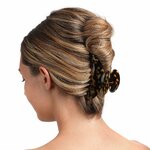 Medium Claw Hair Clips for Women Girls Tortoise Hair Jaw Clips Celluloid Hair Claw Clamps Leopard Print Hair Clasp 3 Pack T 6