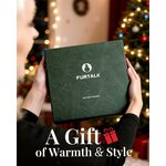 FURTALK Winter Beanie Hat Touchscreen Gloves Scarf Headband Set 4 in 1 Gift Pure Beige 6