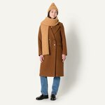 Amazon Essentials Unisex Adults Faux Mohair Scarf Hat Set for Women and Men One Size Camel Heather 5
