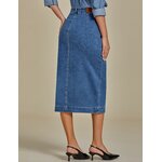 Denim midi skirt color options
