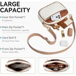 Quilted crossbody bag worn crossbody