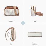 Quilted crossbody bag color options