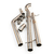 LIGNE D'ÉCHAPPEMENT INOX 76mm IBIZA 6L  POLO 9N  FABIA 6Y