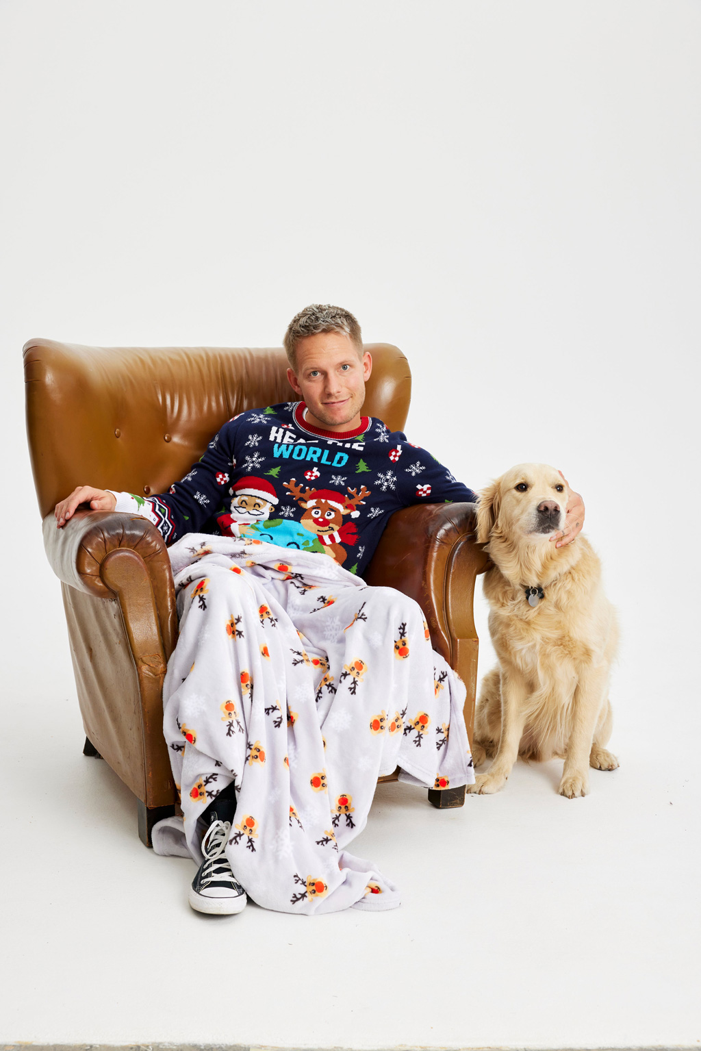Kerstplaid Rudolph