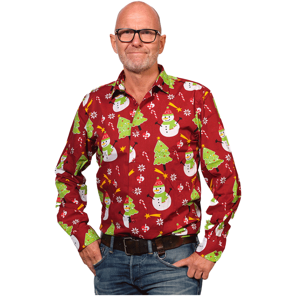 Kersthemd Sneeuwpop