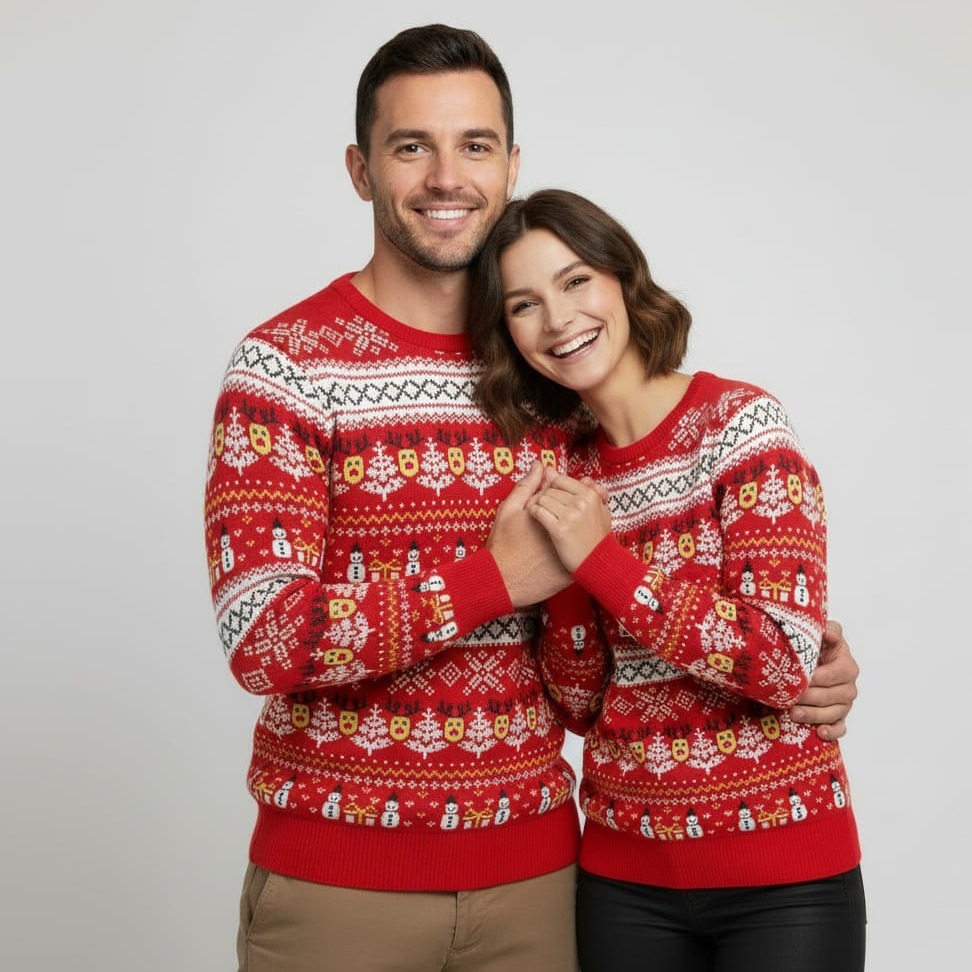 Kersttrui Kerstsprankel Rood