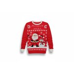 Foute kersttrui met grote letters JOYEUX NOEL