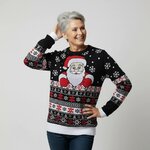 Vrouw in foute kersttrui Kiekeboe Kerstman van biologisch katoen