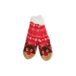 Paar rode kerstsokken Rudolph met rendiermotief