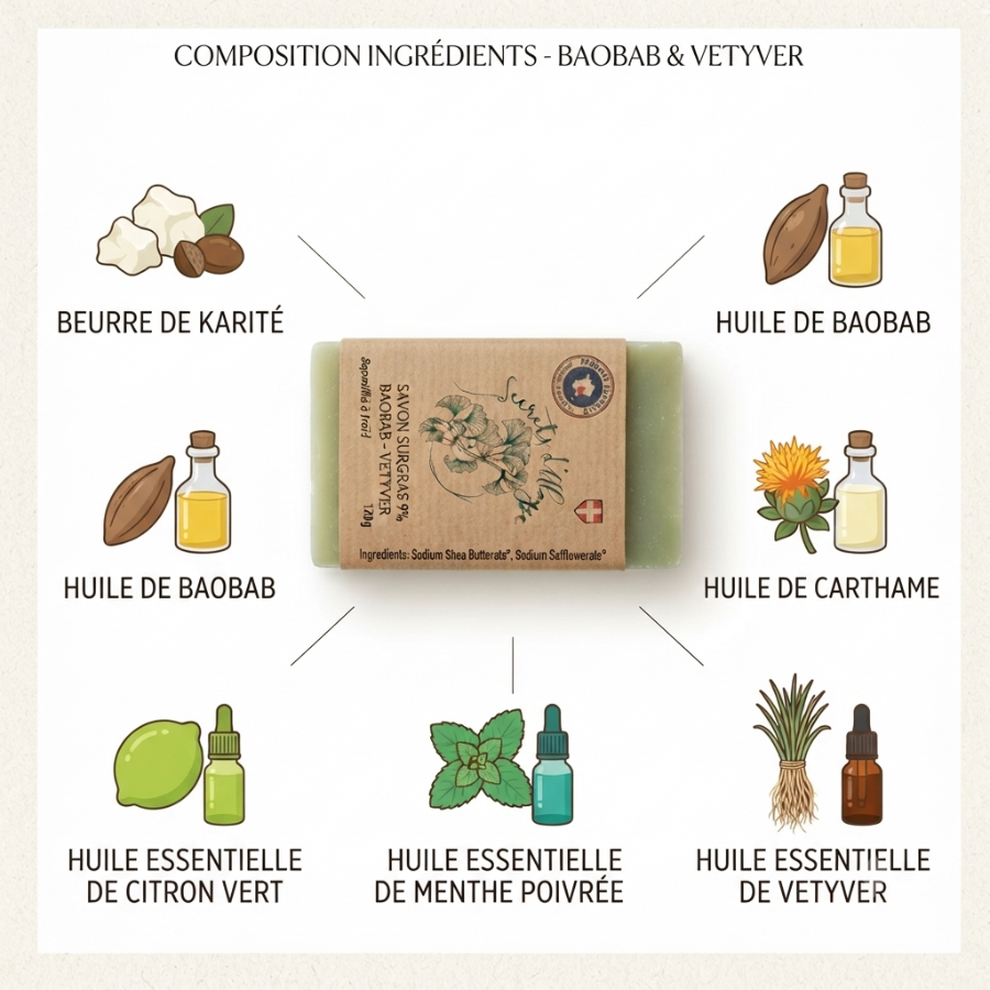savon Baobab - Vetyver Infographie  900 900 Fiche Produit