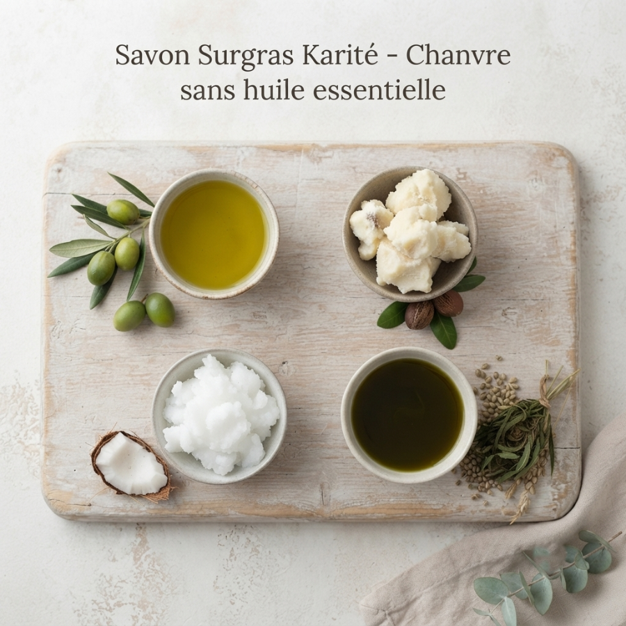 _ Savon Karité Chanvre Carré Ingrédients Secrets dAloyse