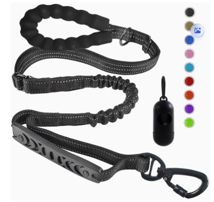 laisse anti traction noir