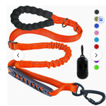 laisse anti traction orange