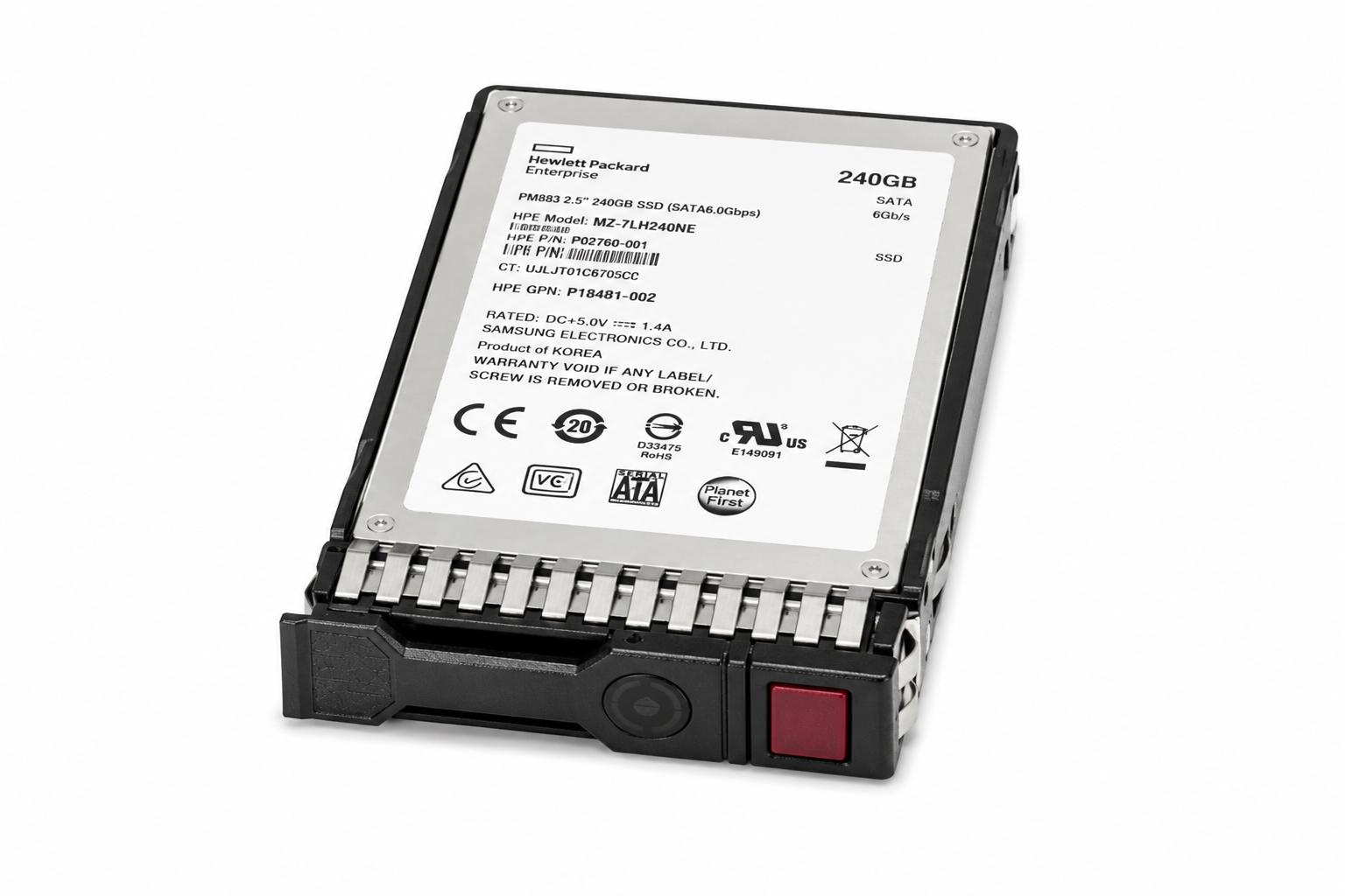 SSD PM883 240GB SATA P02760-001 P18481
