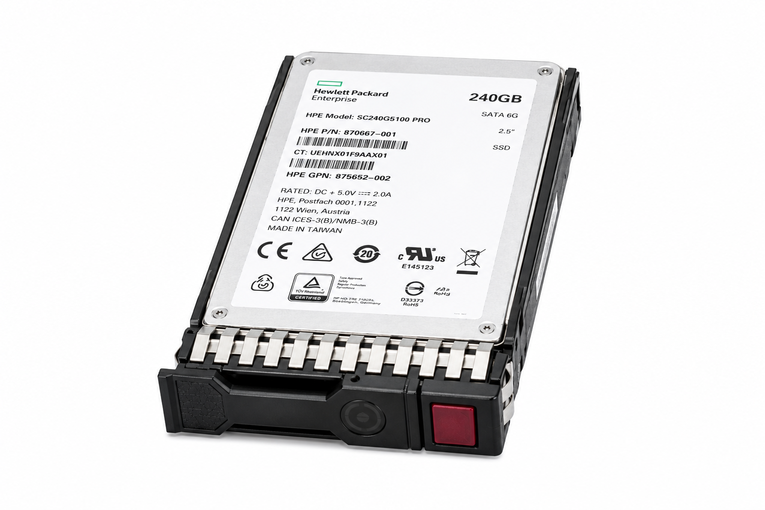 SSD 5100 PRO 240Go SATA 870667-001 875652