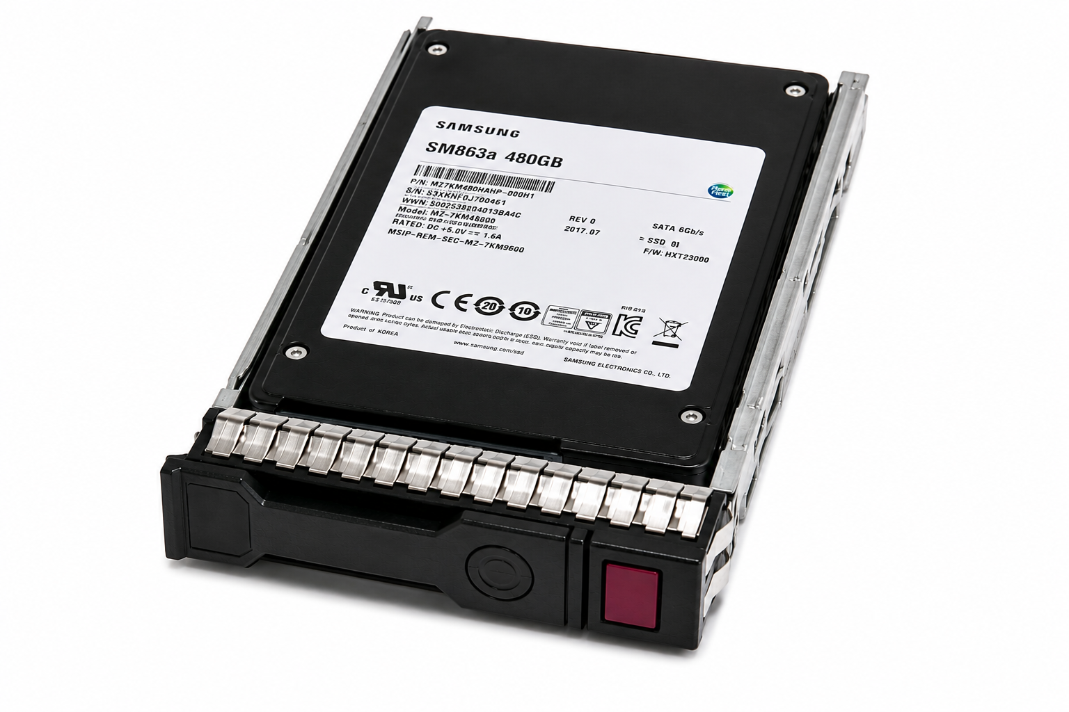 SSD SM863a 480Go SATA 866614-002 872518