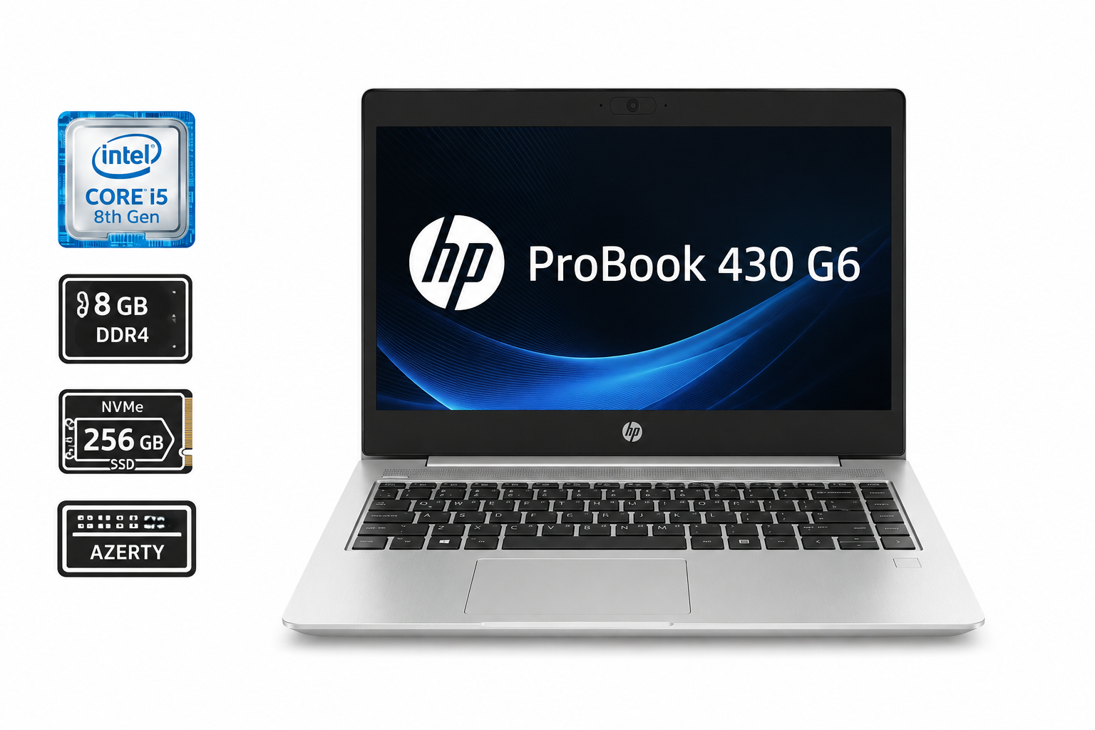 HP ProBook 430 G6 Intel Core i5 8265U 1.60GHz  3.90GHz 8GB DDR4 256GB NVMe AZERTY