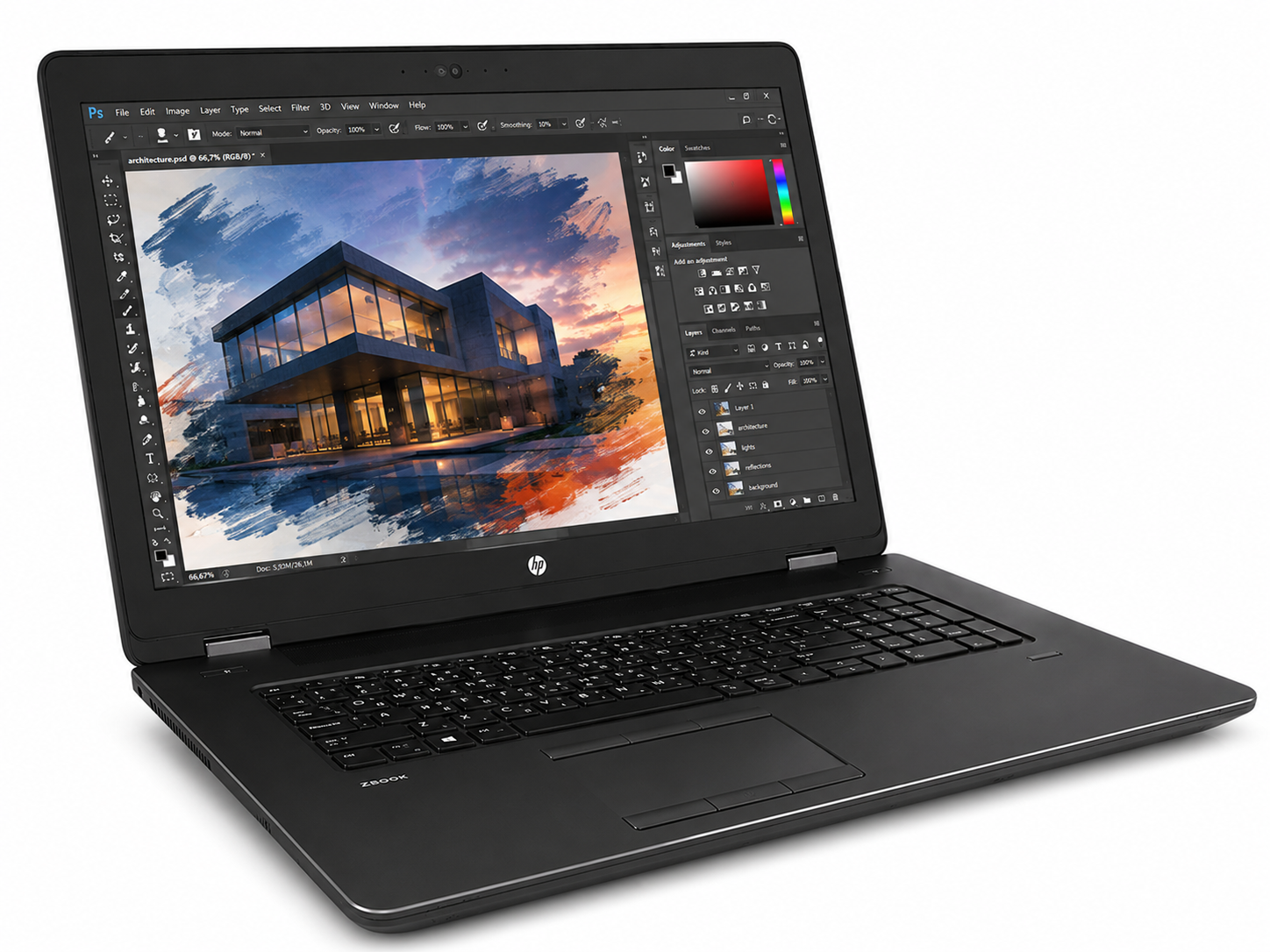 HP Zbook 17 G4 i7-7700HQ 16Go DDR4 256Go SSD Nvidia Quadro M2200 4Go GDDR5 AZERTY Windows 10 Pro