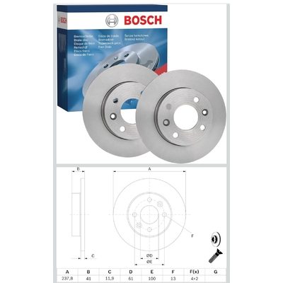 Disque de freins avant bosch (2)