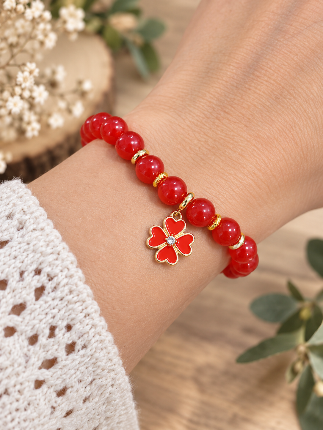 bracelet artisanal calcedoine