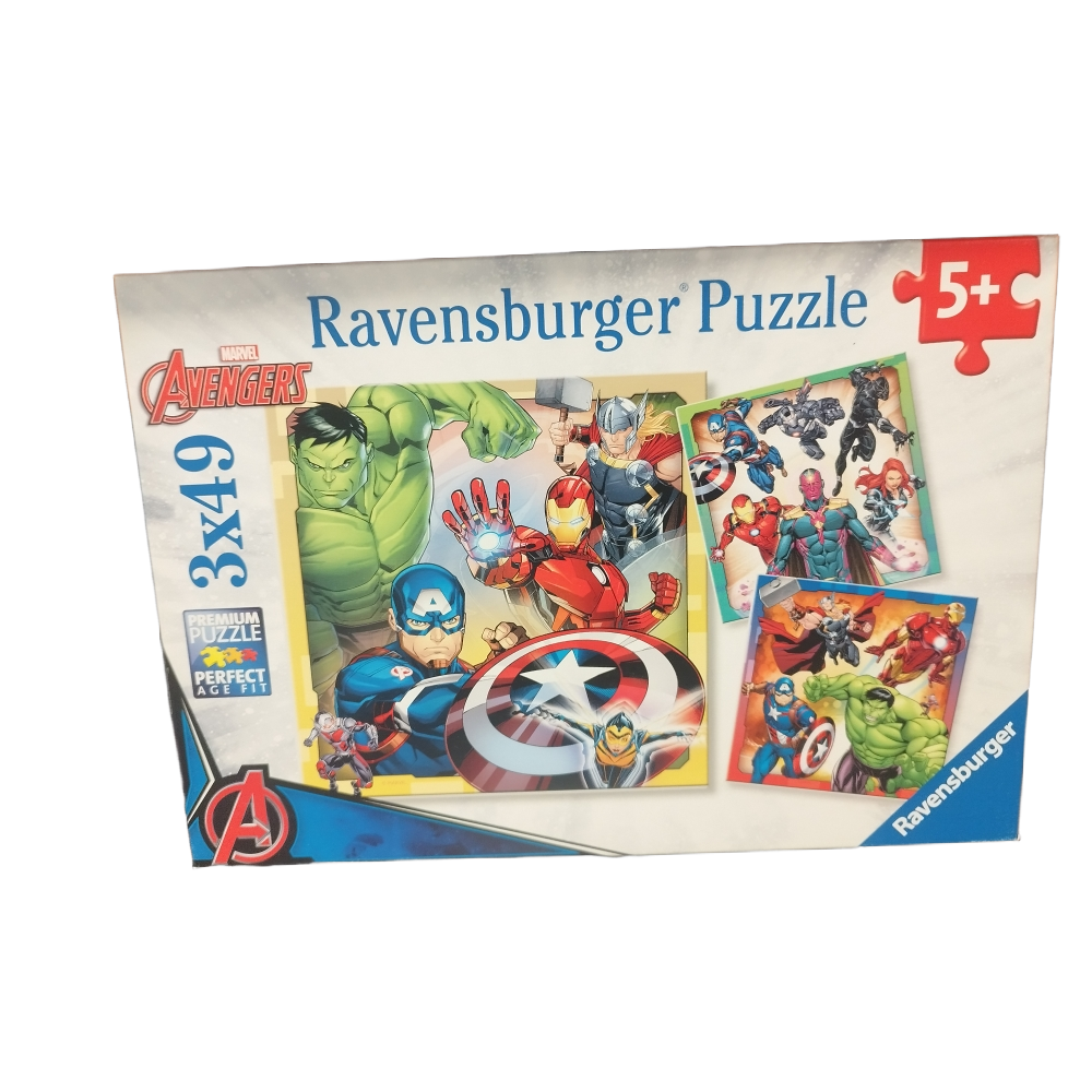 puzzle ravensburger 3x49 Avengers occasion