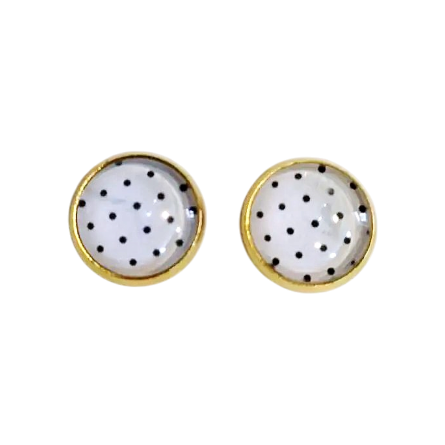 Boucle doreilles "puce" rétro or 18K