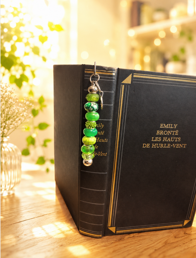 Marque page vert coeur 3