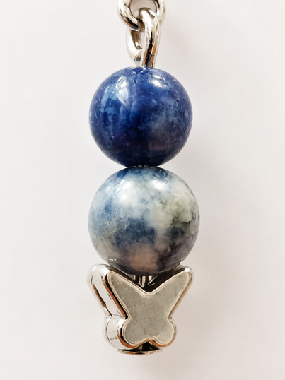 Boucles doreilles sodalite 2