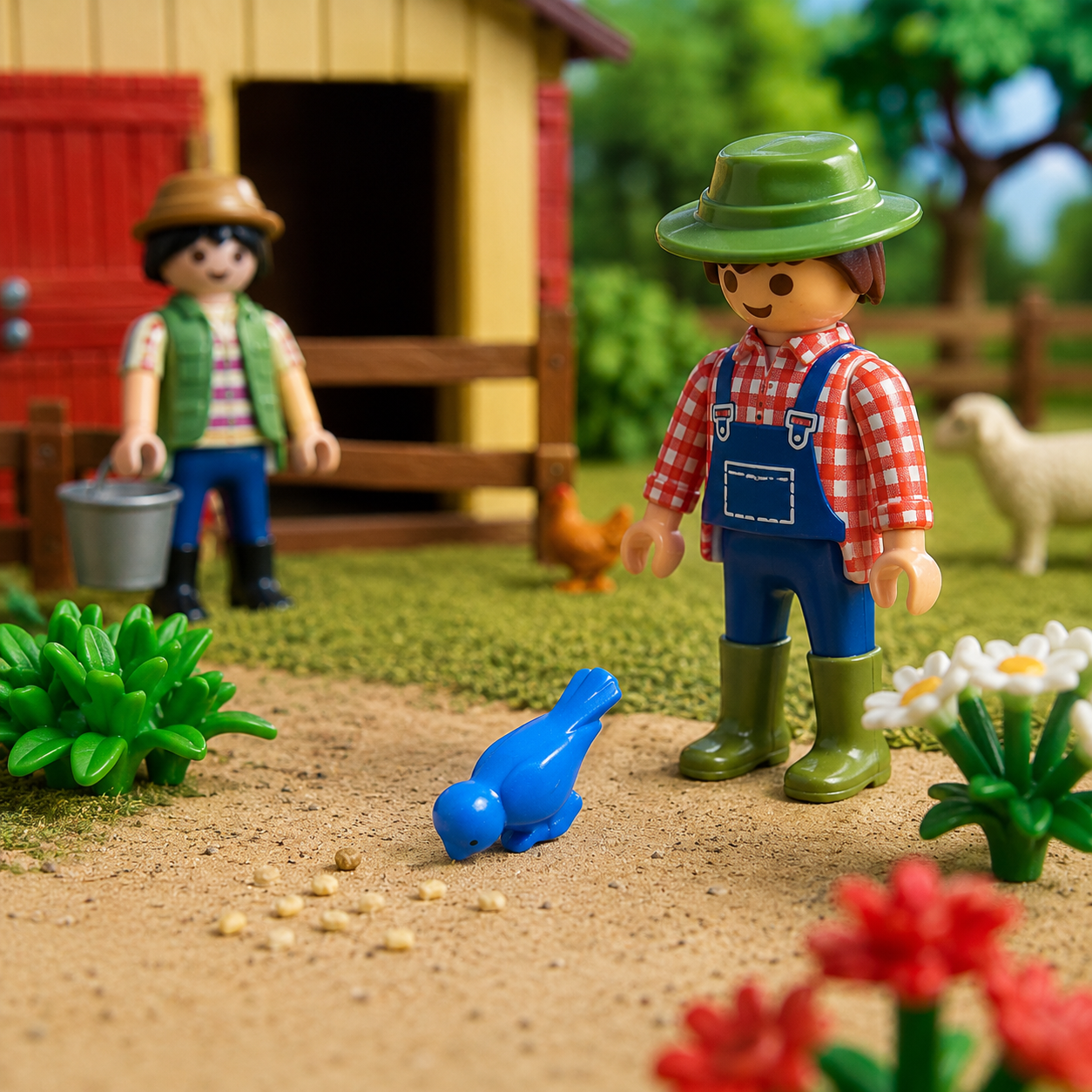oiseau playmobil bleu foncé 30235810