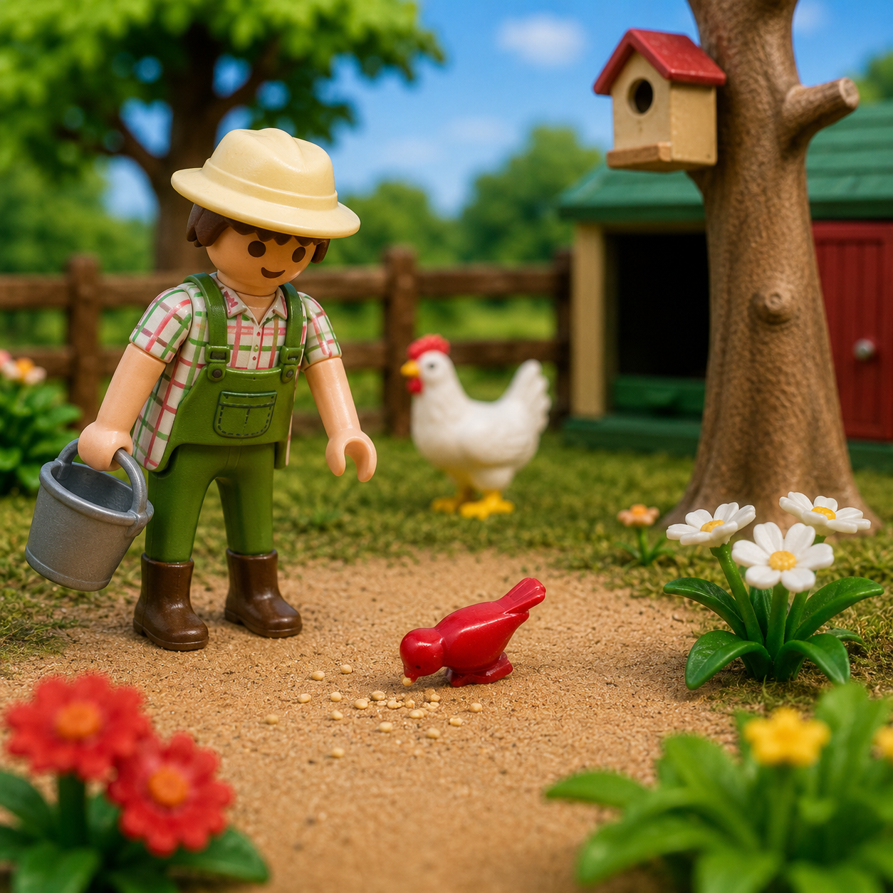 oiseau rouge playmobil 30260570
