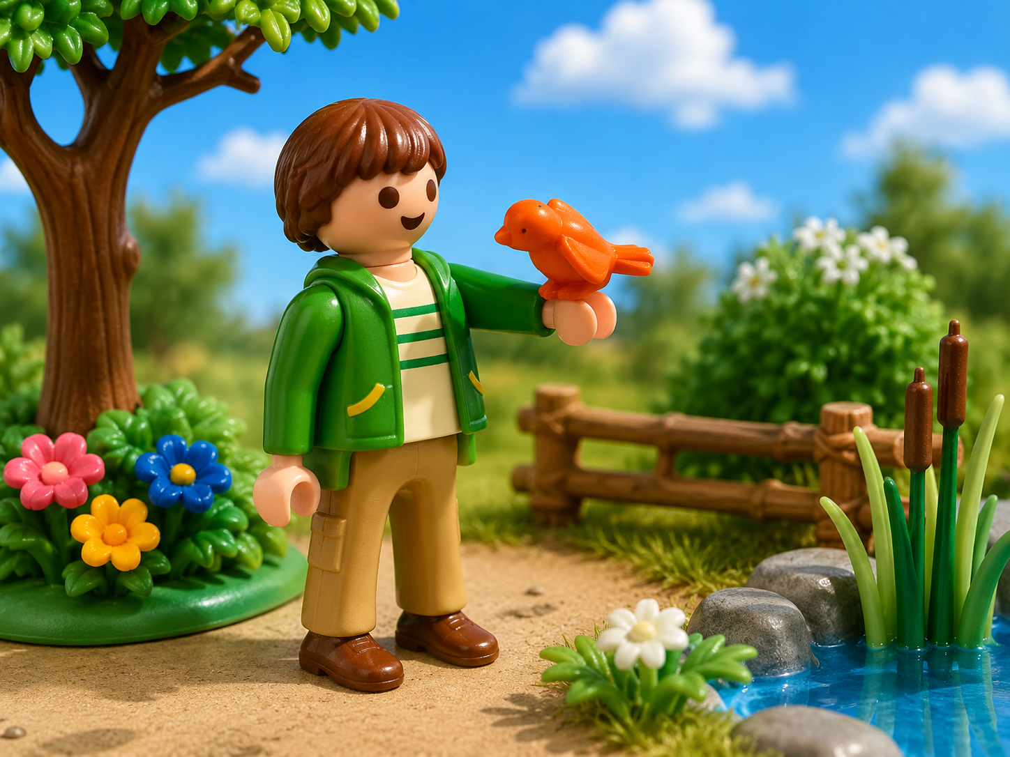 oiseau orange playmobil 30238470