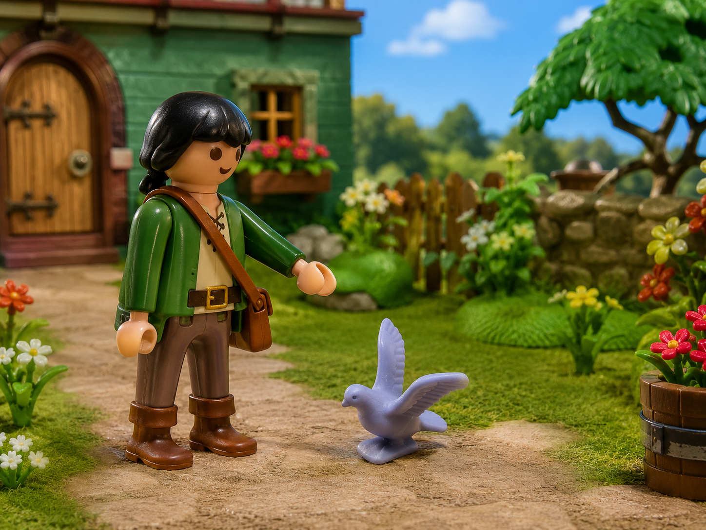 pigeon gris playmobil 30096270