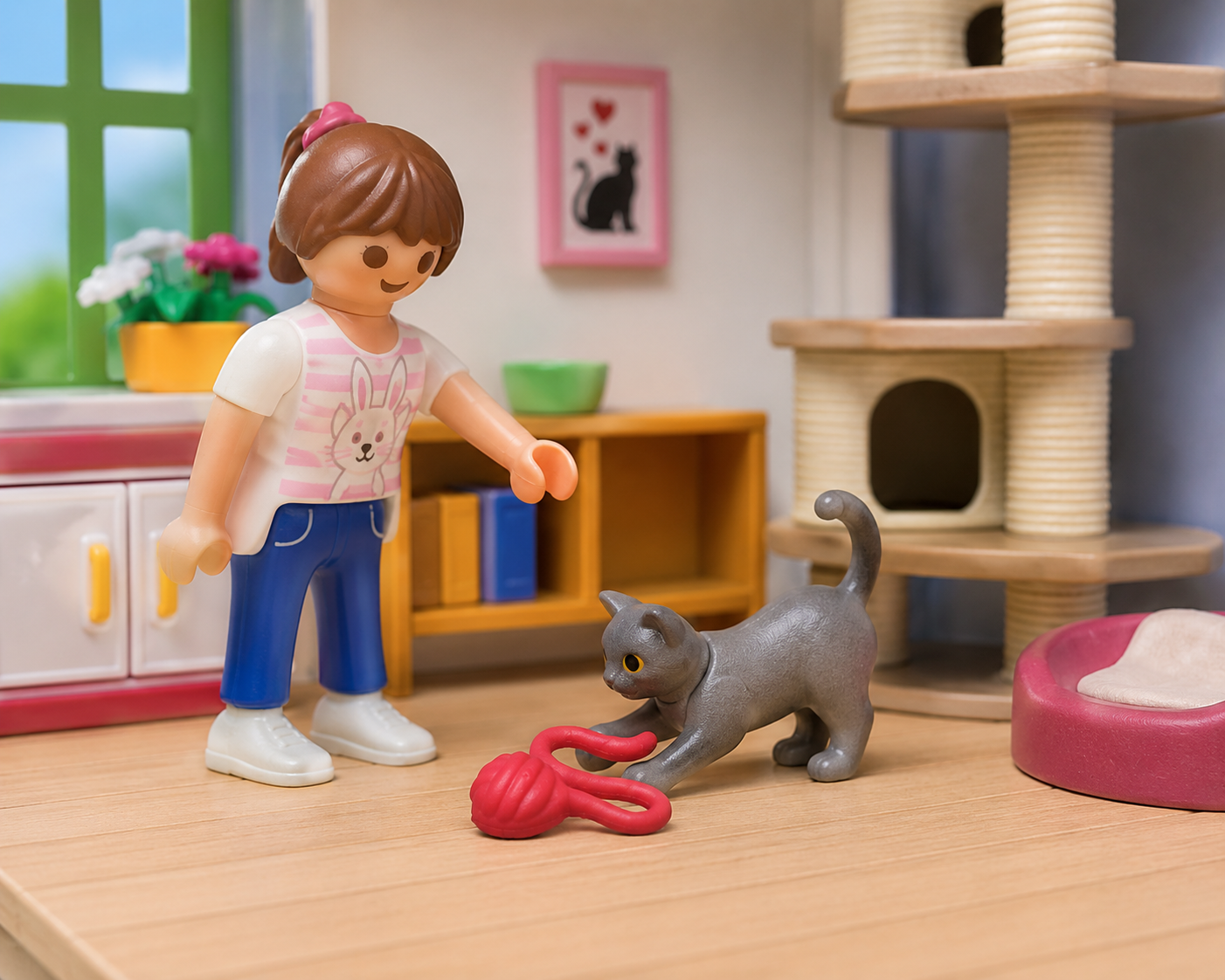 pelote de laine rose playmobil 30222652