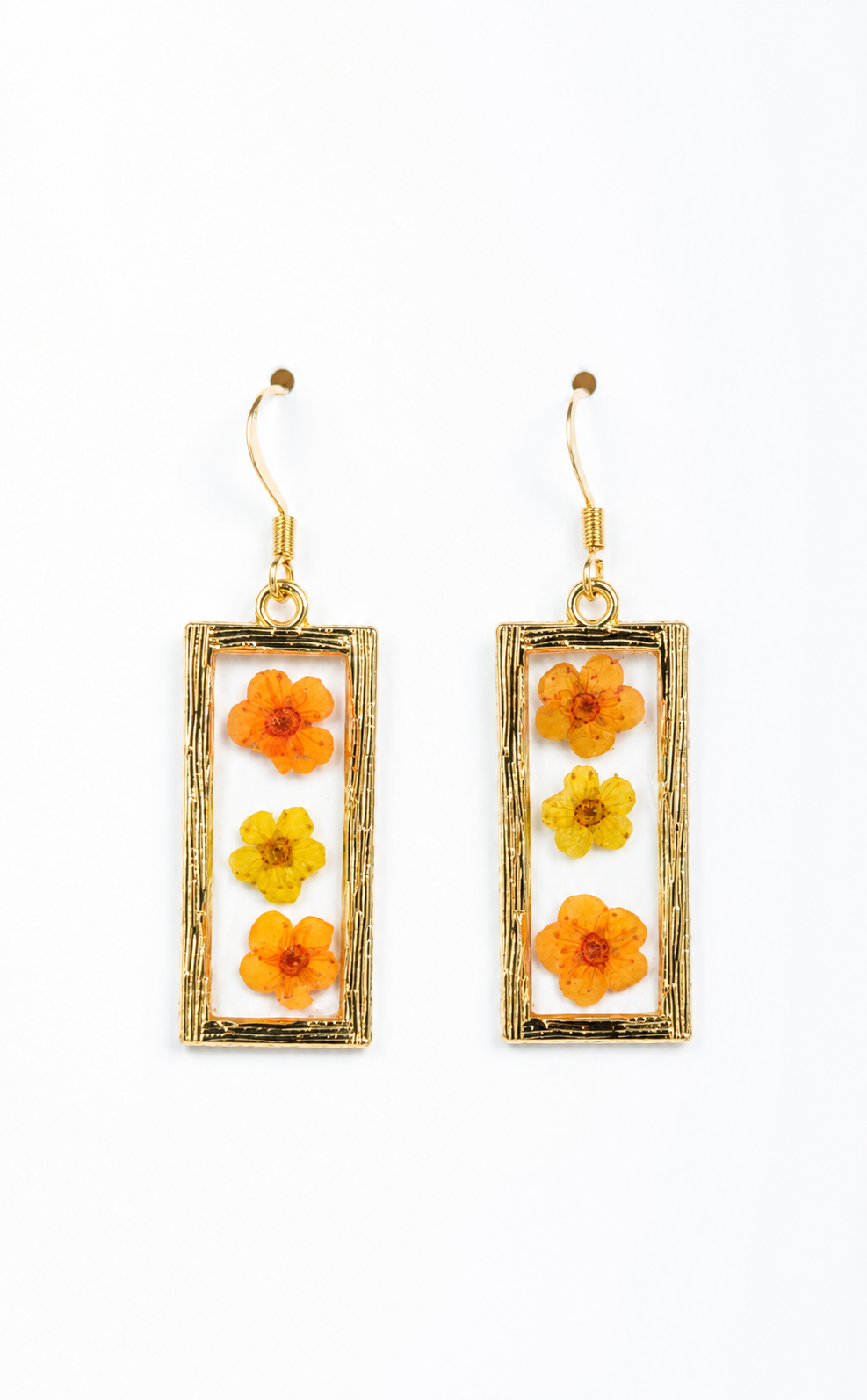 bo fleurs séchées orange jaune
