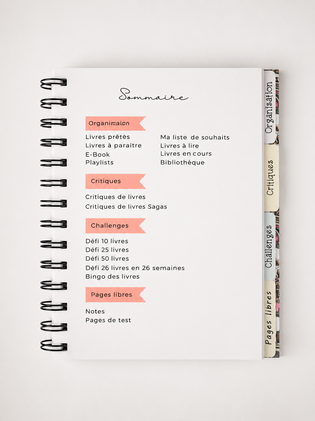 carnet de lecture artisanal