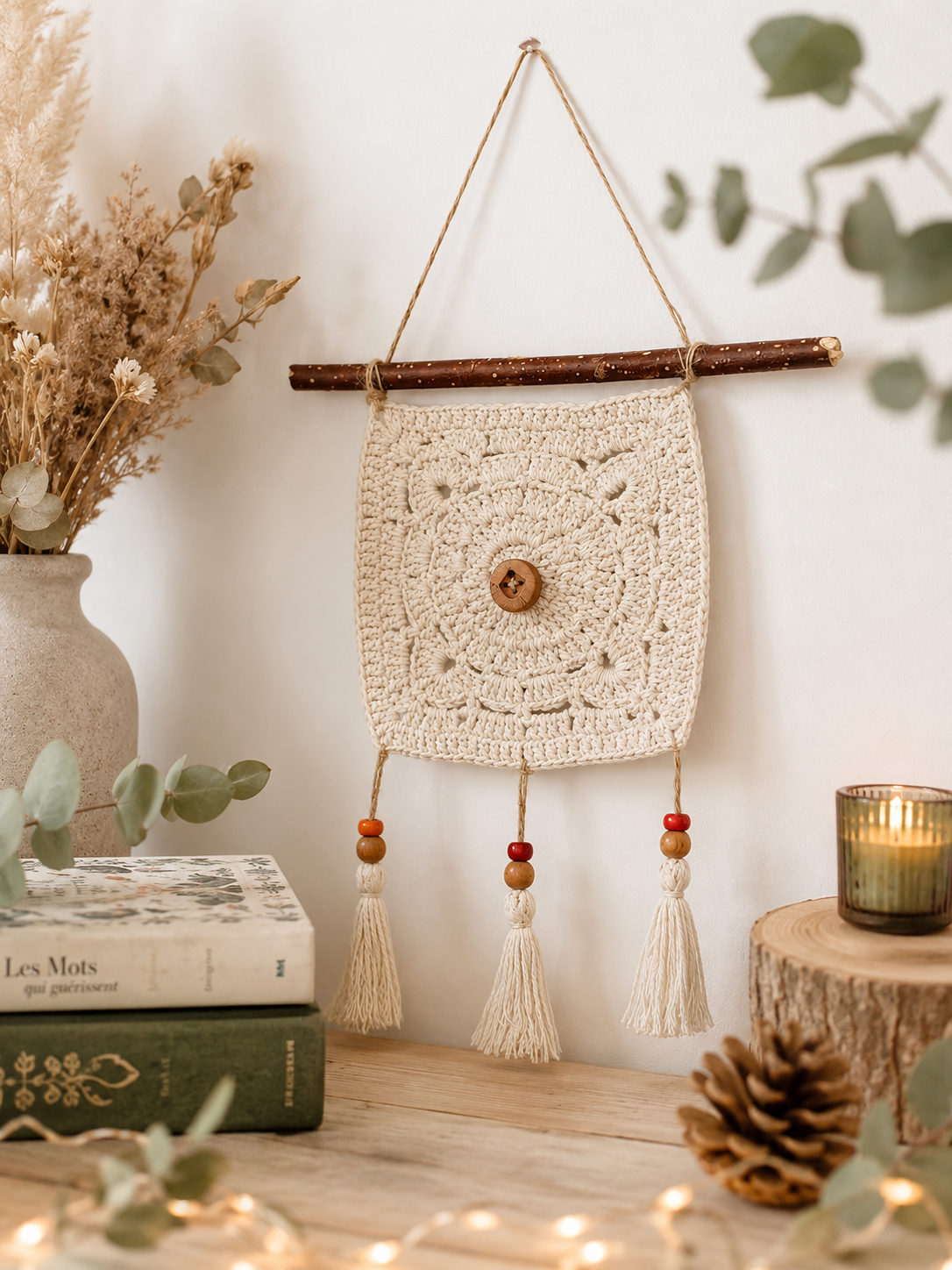 décoration Couleurs de LineArt au crochet