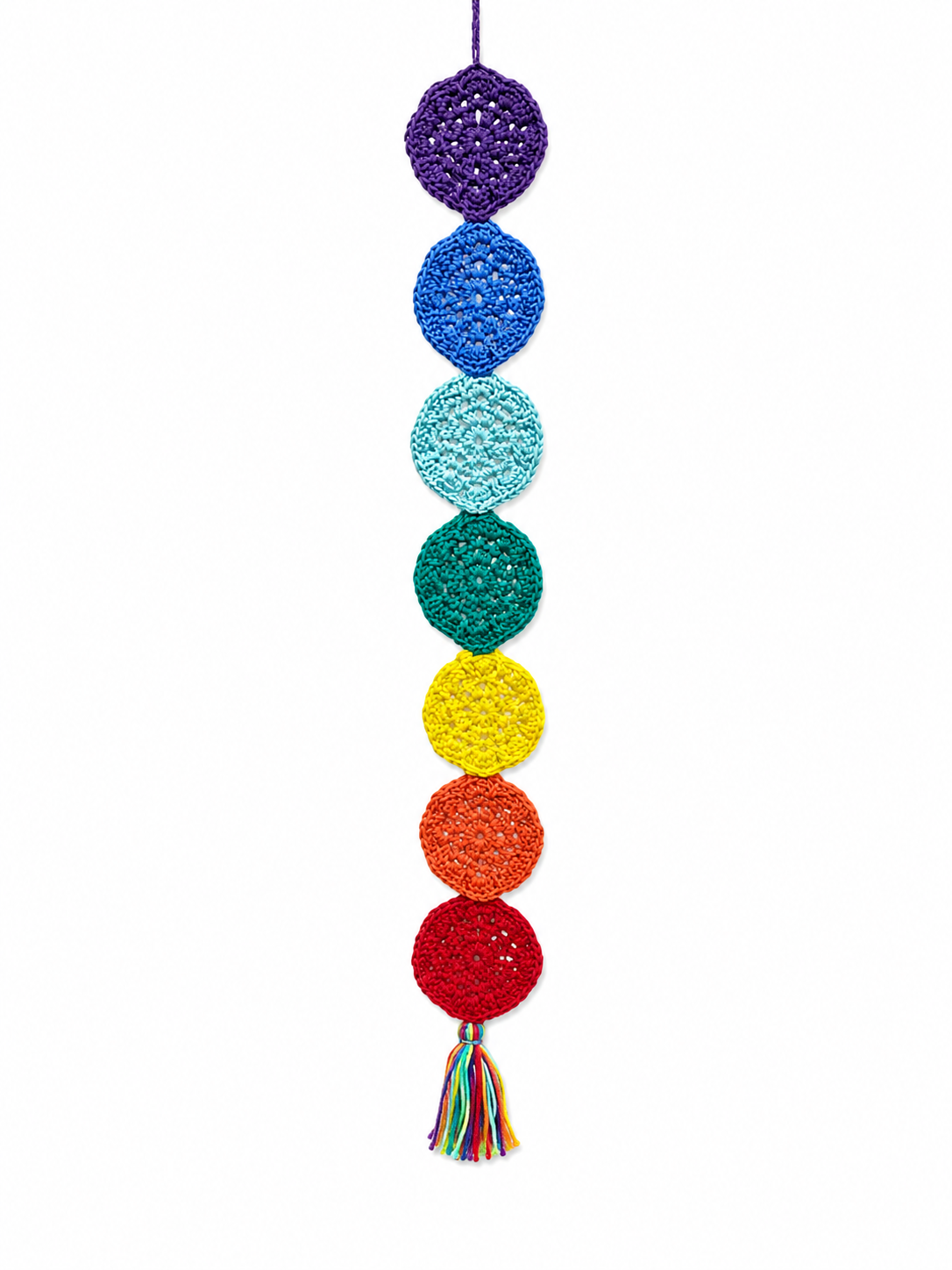 LineArt suspension au crochet chakras