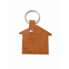 porte clef en cuir line'Art maison oiseau