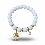 harmonie équilibre bracelet artisanal agate blanche