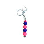 porte-clefs silicone néon Rose/Violet