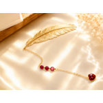 Marque page plume coeur rouge 2