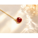 Marque page plume coeur rouge
