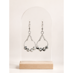 Boucles d'oreilles jaspe dalmatien 2